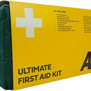 Kit de primeros auxilios AA Ultimate - Juego de viaje médico de emergencia para automóvil, hogar y vacaciones-